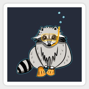 RACCOON NAVY Sticker